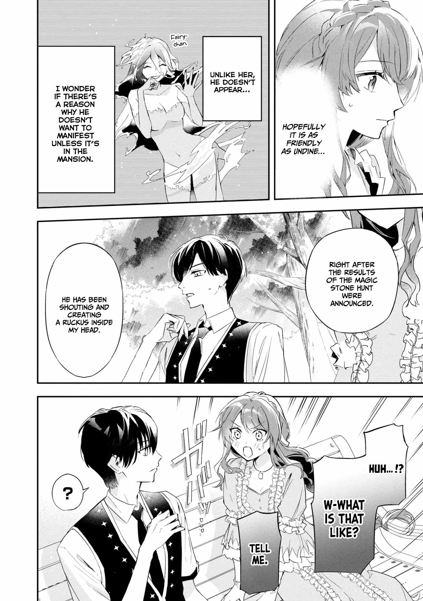 If the villainess and the villain were to meet and fall in love ~It seems the shunned heroine who formed a contract with an unnamed spirit is fighting with the nobleman yet again Chapter 15 page 14