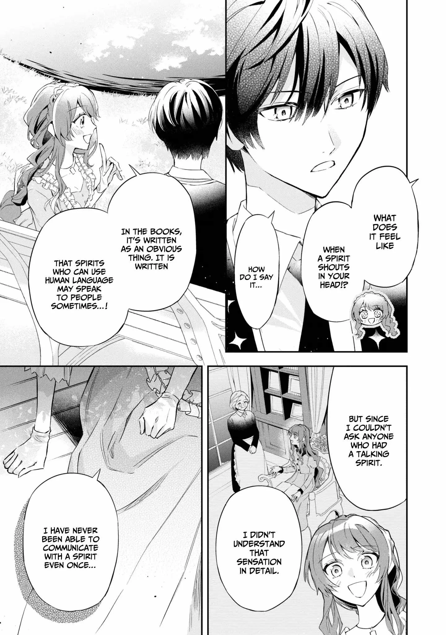 If the villainess and the villain were to meet and fall in love ~It seems the shunned heroine who formed a contract with an unnamed spirit is fighting with the nobleman yet again Chapter 15 page 15