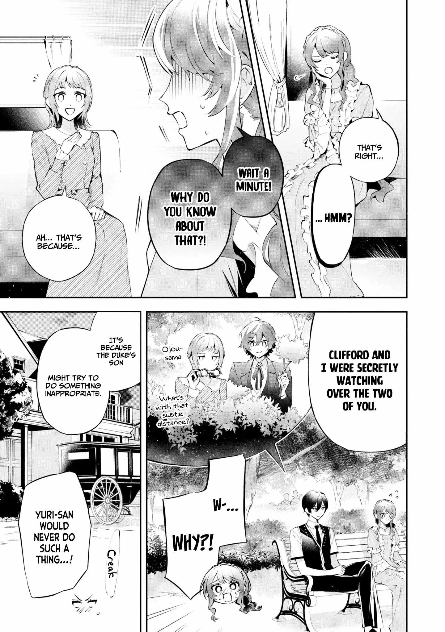 If the villainess and the villain were to meet and fall in love ~It seems the shunned heroine who formed a contract with an unnamed spirit is fighting with the nobleman yet again Chapter 16 page 34