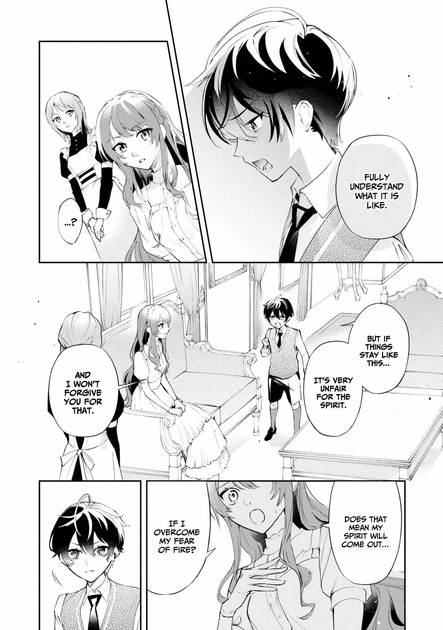 If the villainess and the villain were to meet and fall in love ~It seems the shunned heroine who formed a contract with an unnamed spirit is fighting with the nobleman yet again Chapter 17 page 15