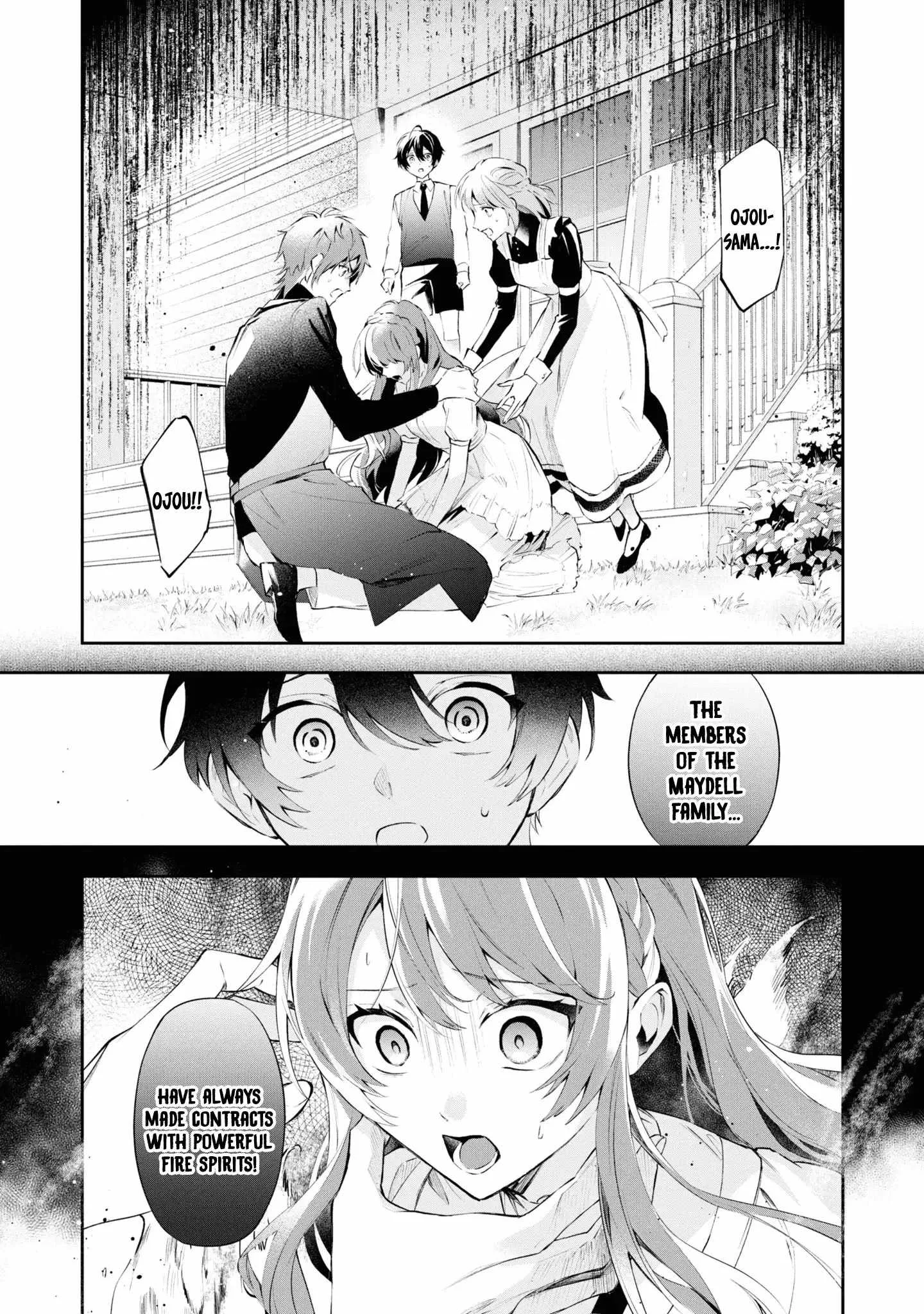 If the villainess and the villain were to meet and fall in love ~It seems the shunned heroine who formed a contract with an unnamed spirit is fighting with the nobleman yet again Chapter 18 page 2