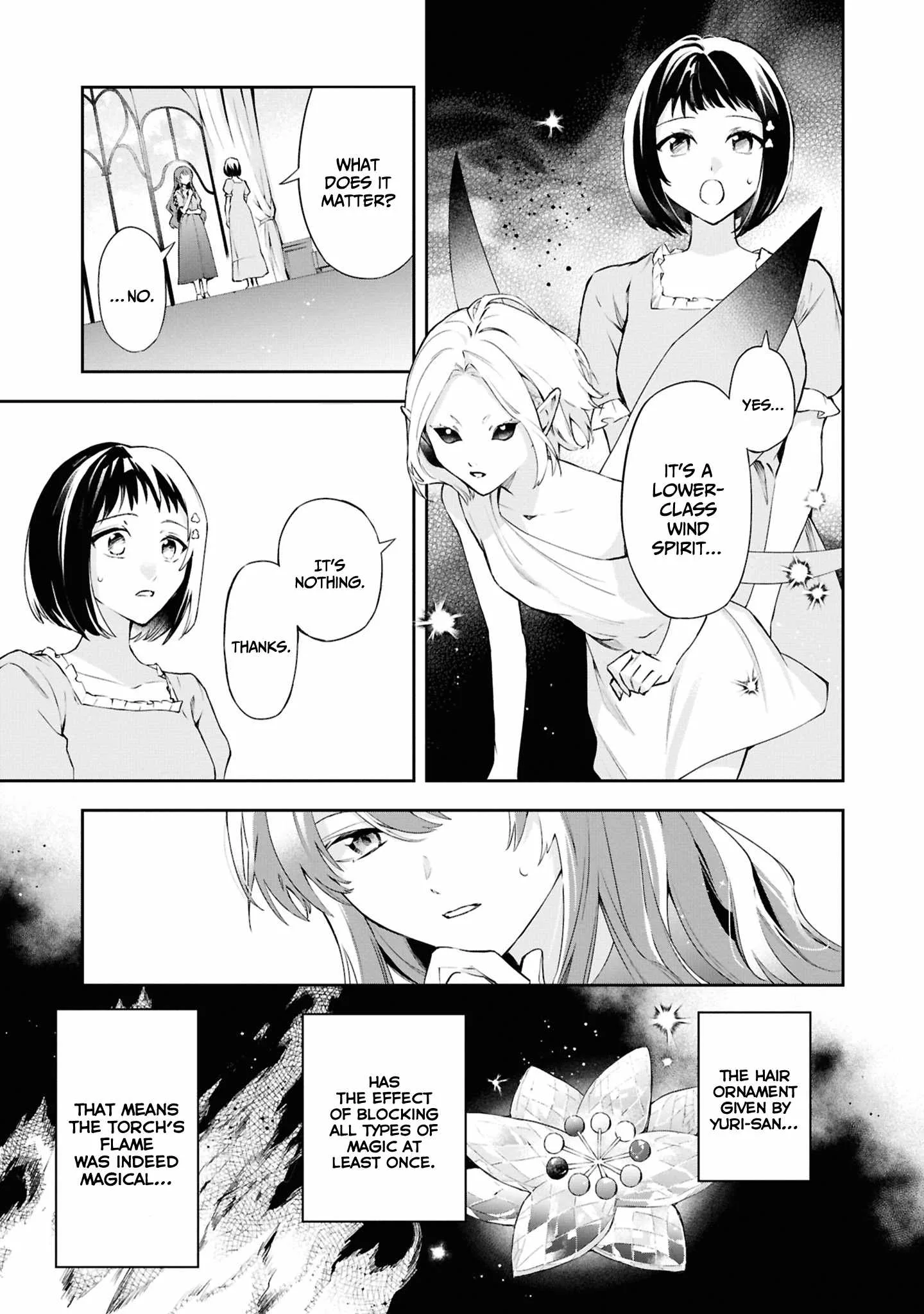 If the villainess and the villain were to meet and fall in love ~It seems the shunned heroine who formed a contract with an unnamed spirit is fighting with the nobleman yet again Chapter 21 page 12