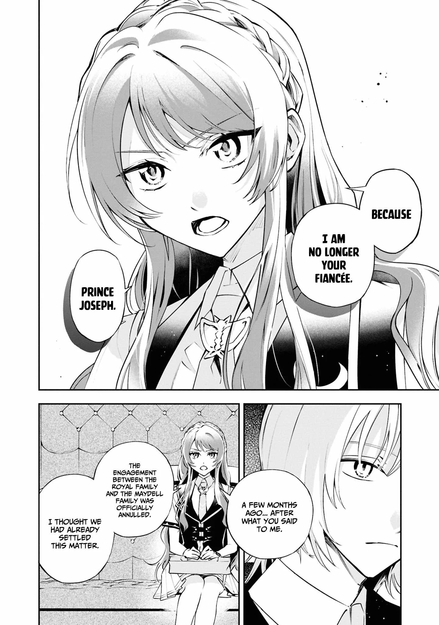 If the villainess and the villain were to meet and fall in love ~It seems the shunned heroine who formed a contract with an unnamed spirit is fighting with the nobleman yet again Chapter 23 page 19