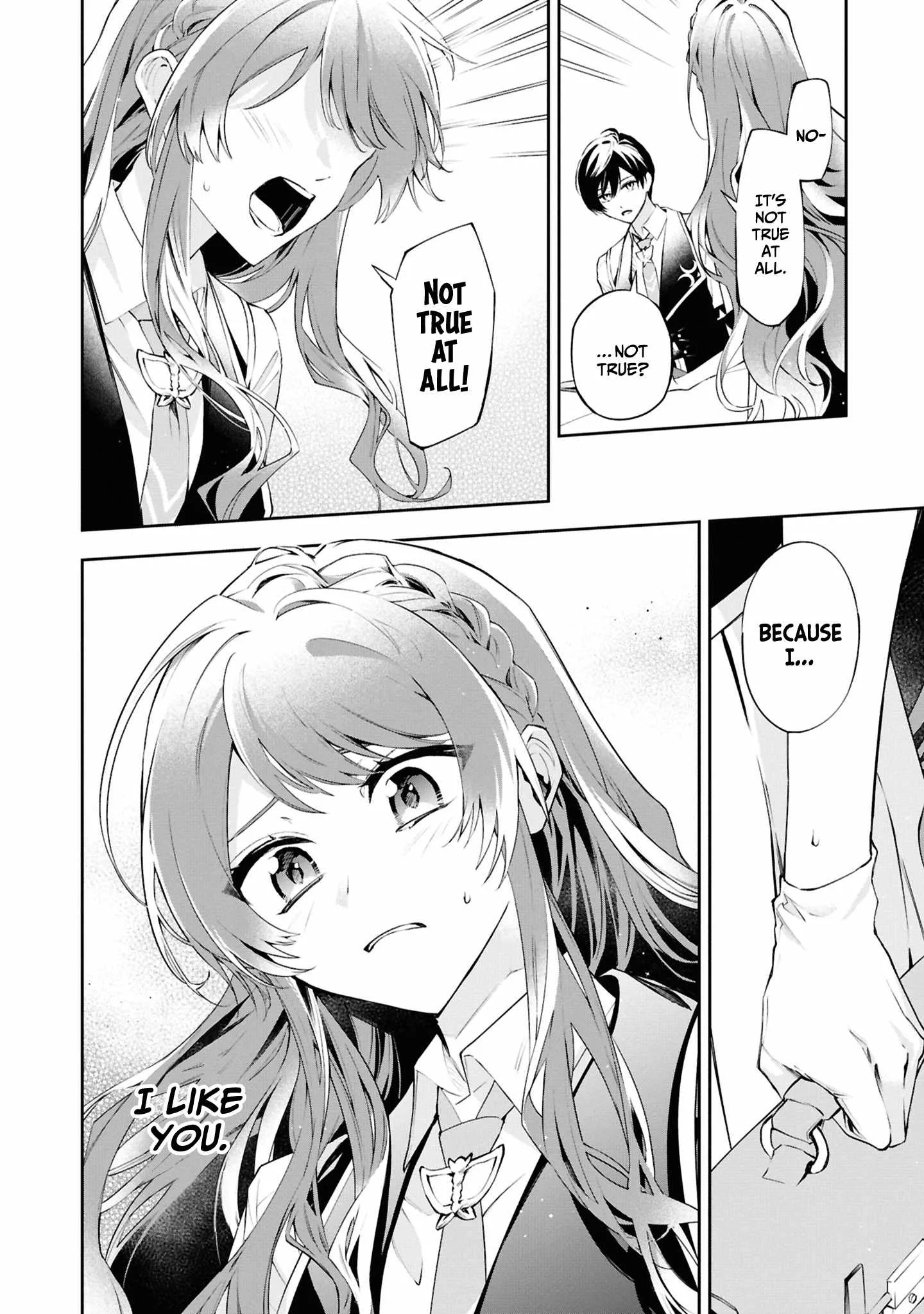 If the villainess and the villain were to meet and fall in love ~It seems the shunned heroine who formed a contract with an unnamed spirit is fighting with the nobleman yet again Chapter 24 page 21