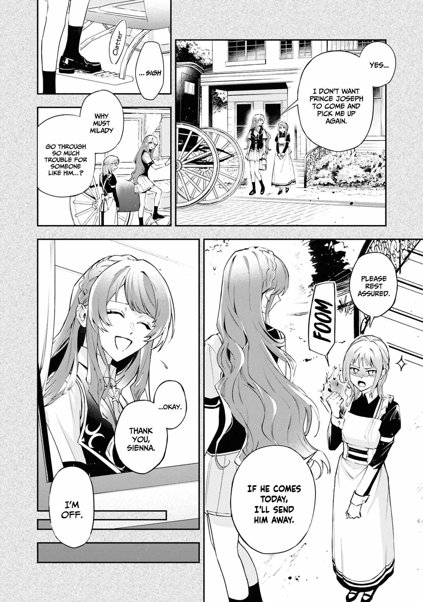 If the villainess and the villain were to meet and fall in love ~It seems the shunned heroine who formed a contract with an unnamed spirit is fighting with the nobleman yet again Chapter 25 page 3