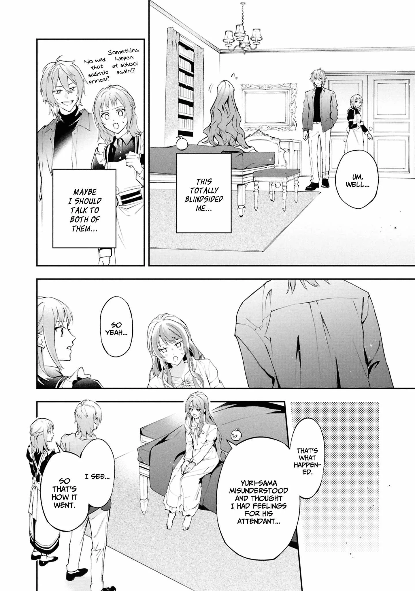 If the villainess and the villain were to meet and fall in love ~It seems the shunned heroine who formed a contract with an unnamed spirit is fighting with the nobleman yet again Chapter 26 page 7