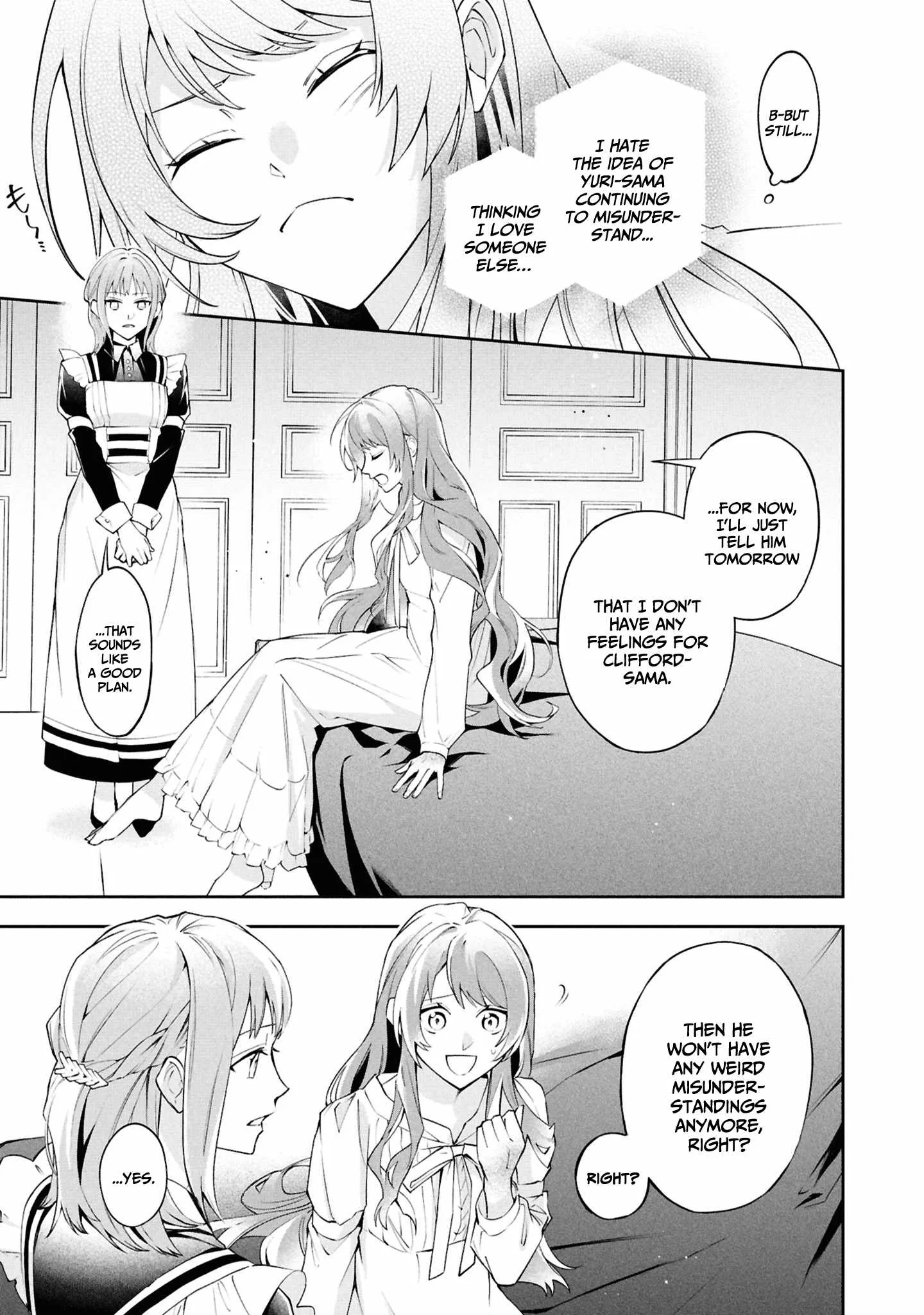 If the villainess and the villain were to meet and fall in love ~It seems the shunned heroine who formed a contract with an unnamed spirit is fighting with the nobleman yet again Chapter 26 page 14