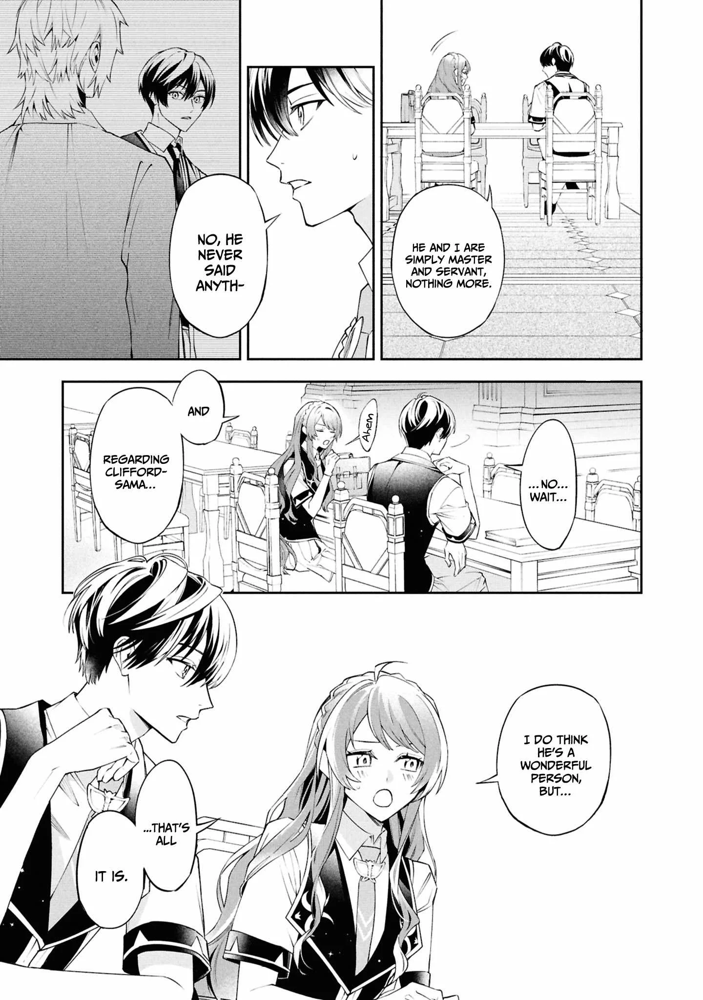If the villainess and the villain were to meet and fall in love ~It seems the shunned heroine who formed a contract with an unnamed spirit is fighting with the nobleman yet again Chapter 26 page 20