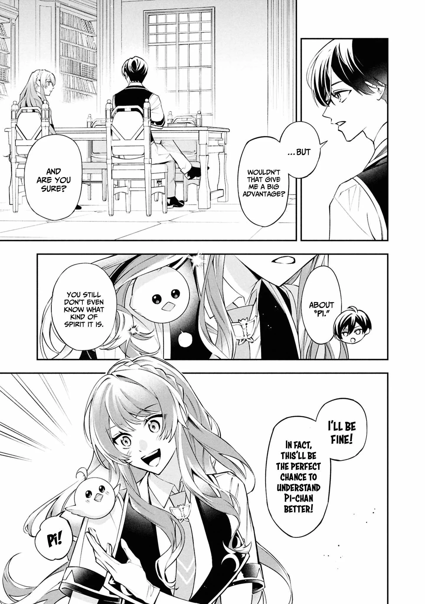 If the villainess and the villain were to meet and fall in love ~It seems the shunned heroine who formed a contract with an unnamed spirit is fighting with the nobleman yet again Chapter 26 page 28