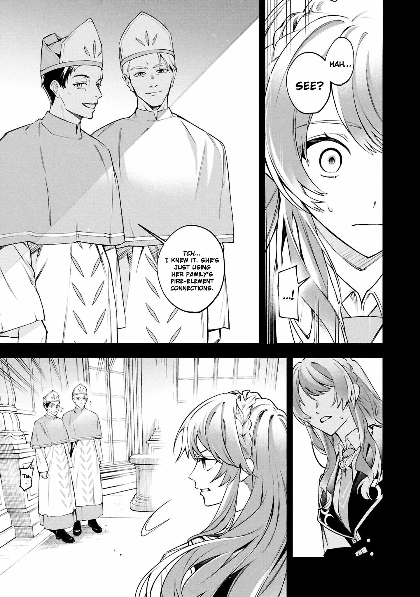 If the villainess and the villain were to meet and fall in love ~It seems the shunned heroine who formed a contract with an unnamed spirit is fighting with the nobleman yet again Chapter 27 page 6