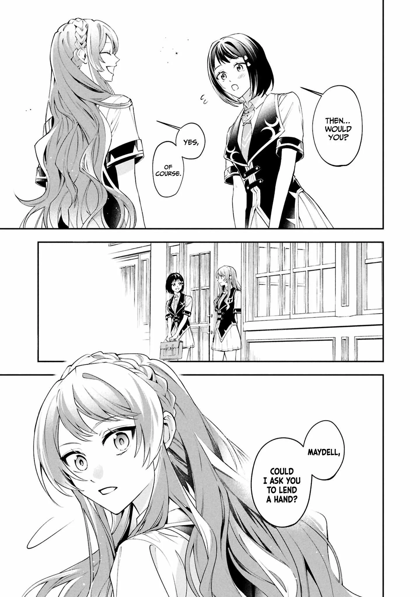 If the villainess and the villain were to meet and fall in love ~It seems the shunned heroine who formed a contract with an unnamed spirit is fighting with the nobleman yet again Chapter 27 page 14