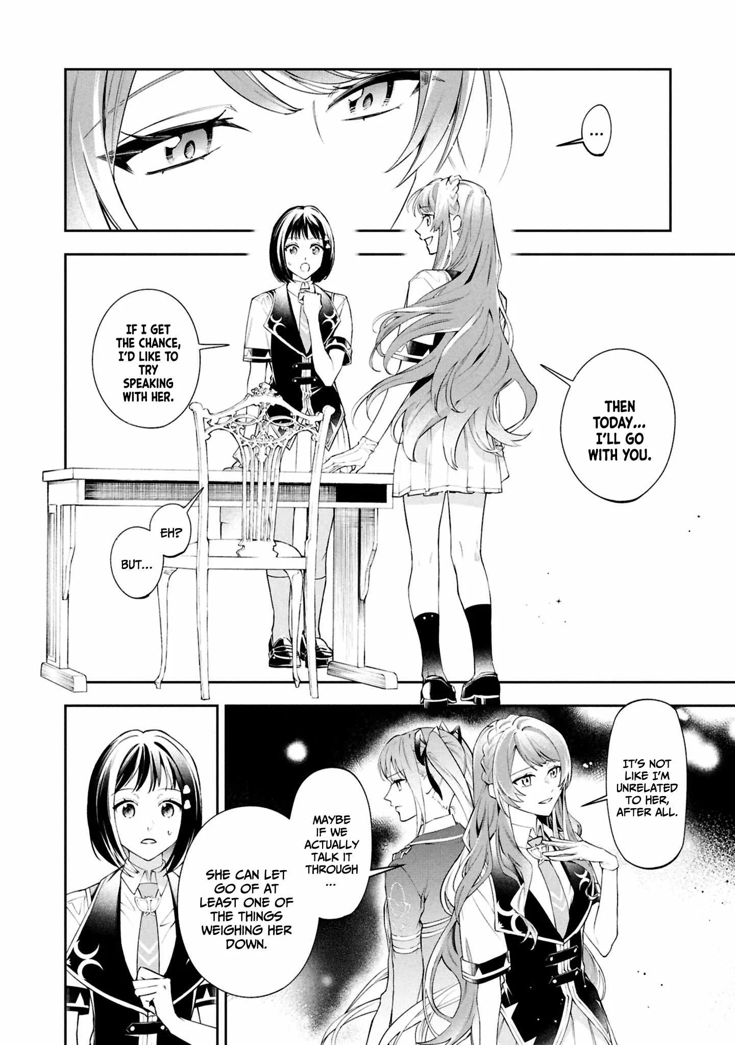 If the villainess and the villain were to meet and fall in love ~It seems the shunned heroine who formed a contract with an unnamed spirit is fighting with the nobleman yet again Chapter 27 page 13