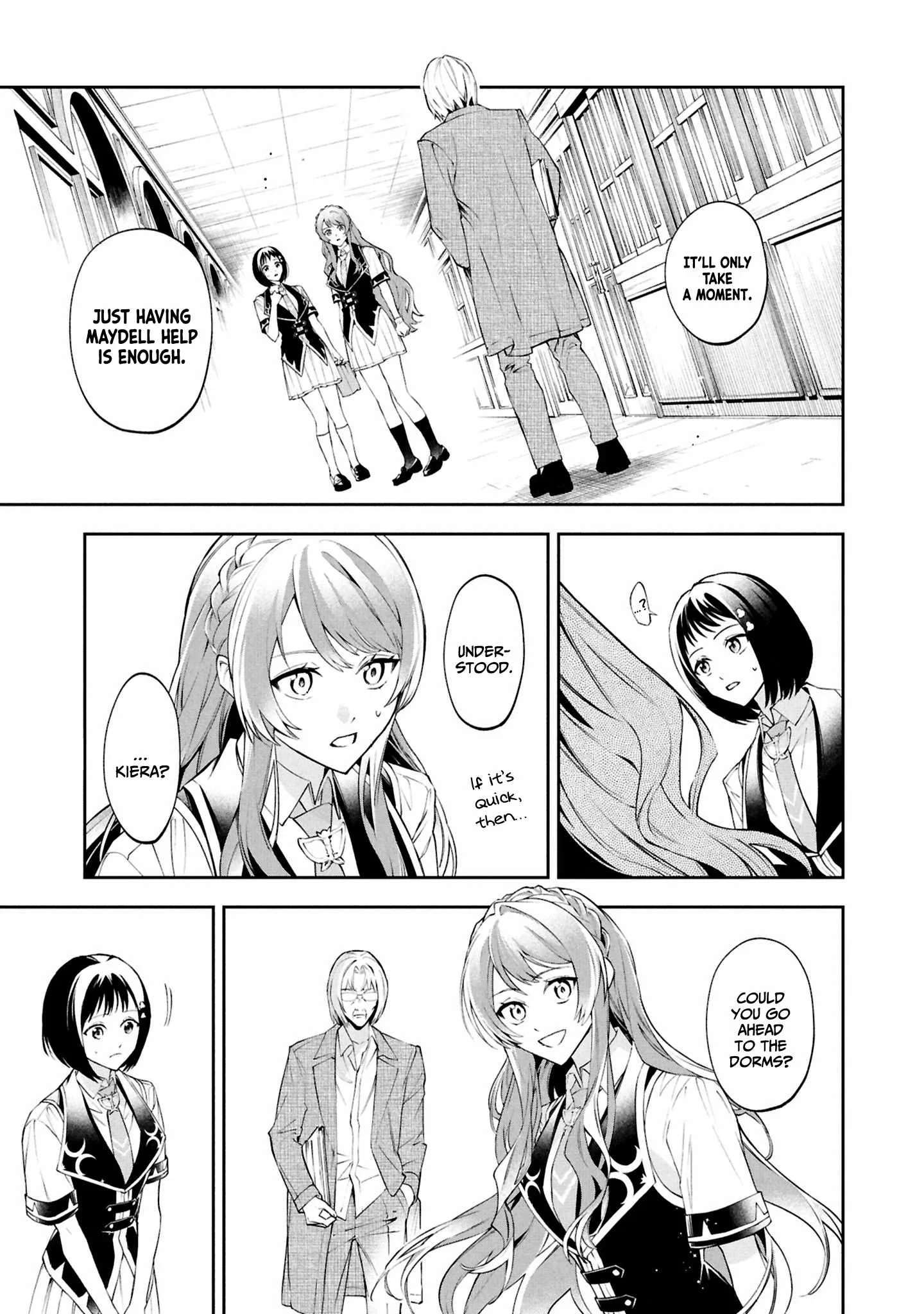 If the villainess and the villain were to meet and fall in love ~It seems the shunned heroine who formed a contract with an unnamed spirit is fighting with the nobleman yet again Chapter 27 page 16