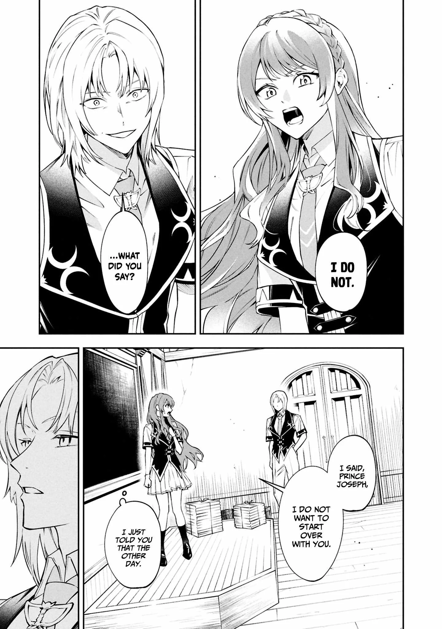 If the villainess and the villain were to meet and fall in love ~It seems the shunned heroine who formed a contract with an unnamed spirit is fighting with the nobleman yet again Chapter 27 page 24