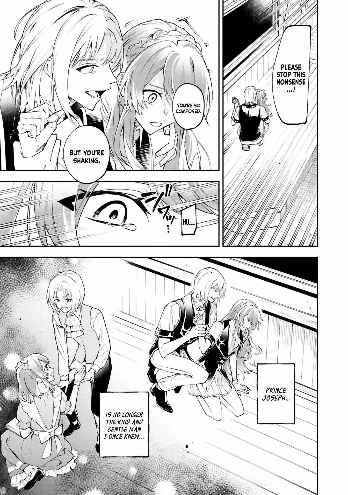If the villainess and the villain were to meet and fall in love ~It seems the shunned heroine who formed a contract with an unnamed spirit is fighting with the nobleman yet again Chapter 27 page 28