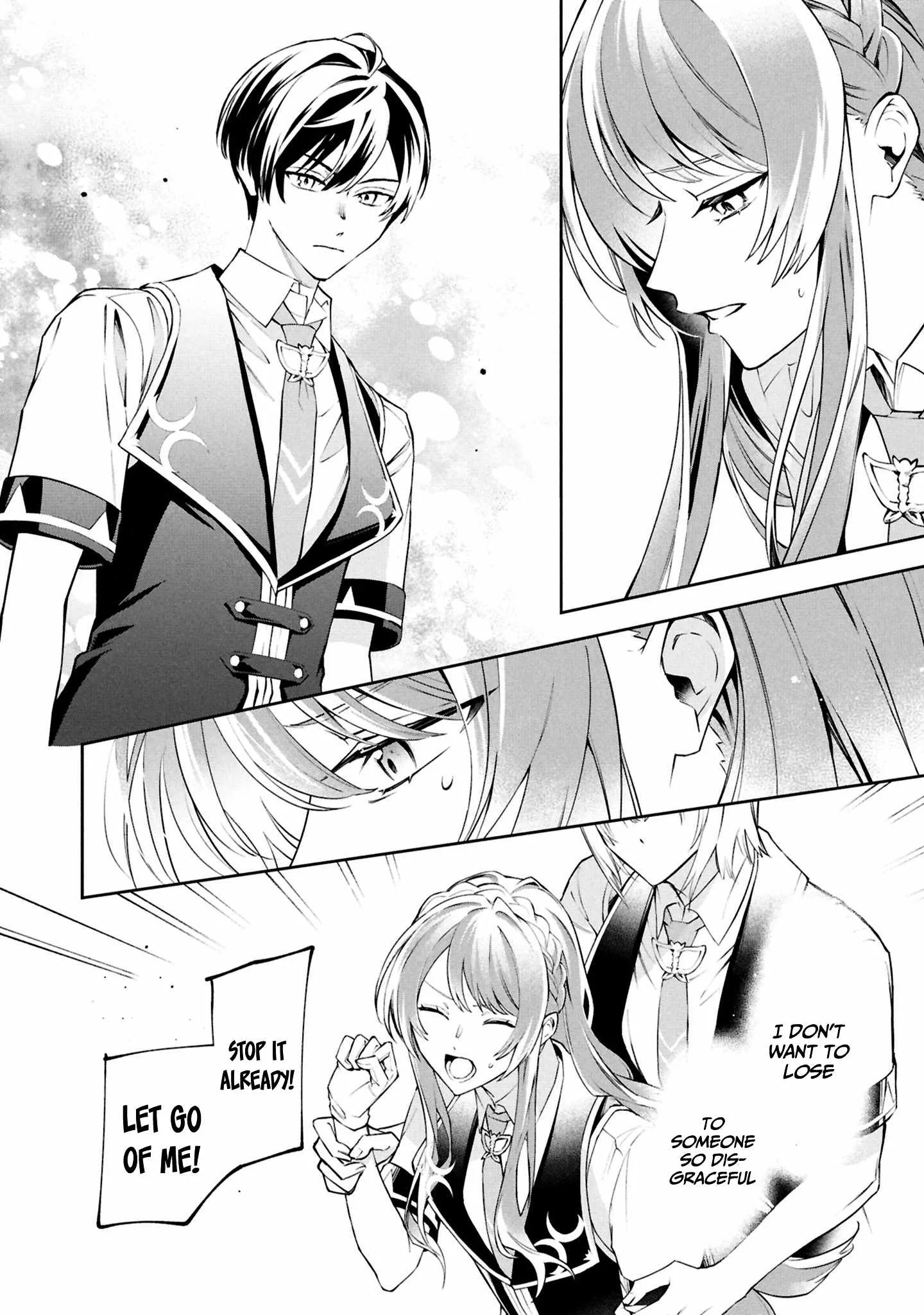 If the villainess and the villain were to meet and fall in love ~It seems the shunned heroine who formed a contract with an unnamed spirit is fighting with the nobleman yet again Chapter 27 page 29