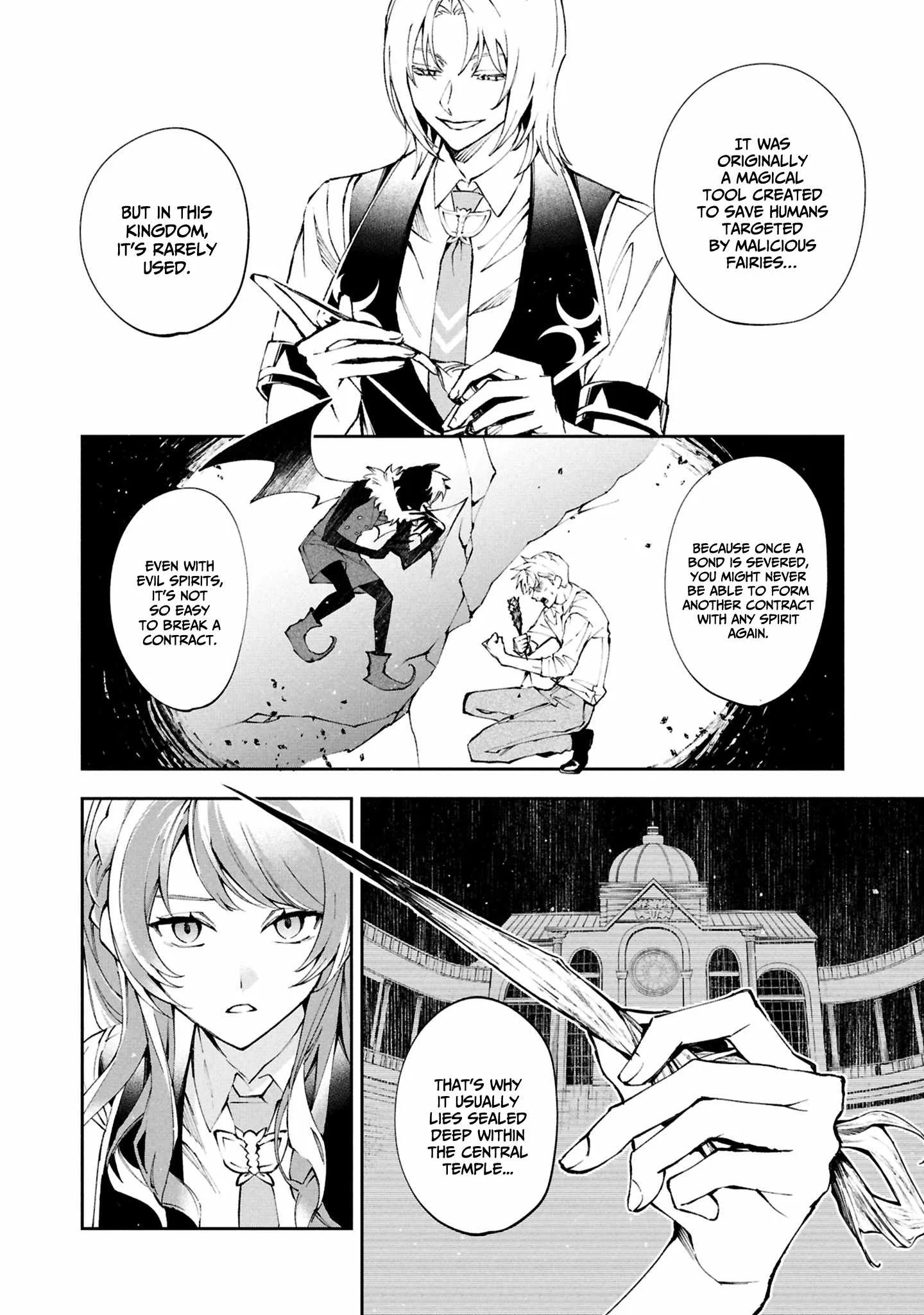 If the villainess and the villain were to meet and fall in love ~It seems the shunned heroine who formed a contract with an unnamed spirit is fighting with the nobleman yet again Chapter 28 page 3