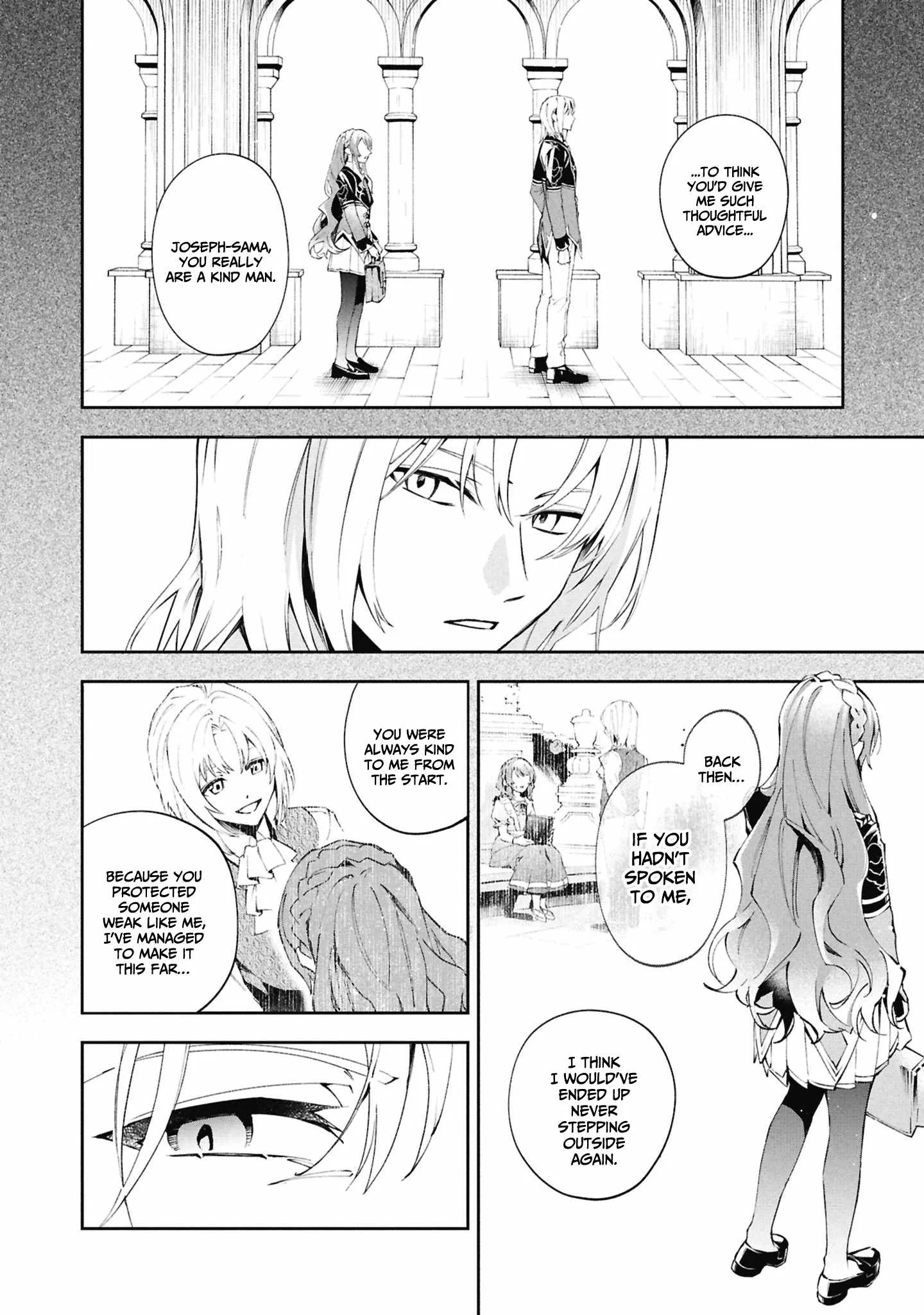 If the villainess and the villain were to meet and fall in love ~It seems the shunned heroine who formed a contract with an unnamed spirit is fighting with the nobleman yet again Chapter 28 page 33