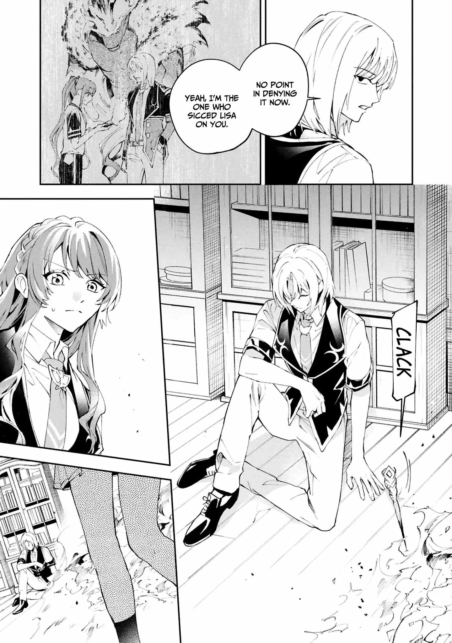 If the villainess and the villain were to meet and fall in love ~It seems the shunned heroine who formed a contract with an unnamed spirit is fighting with the nobleman yet again Chapter 29 page 35
