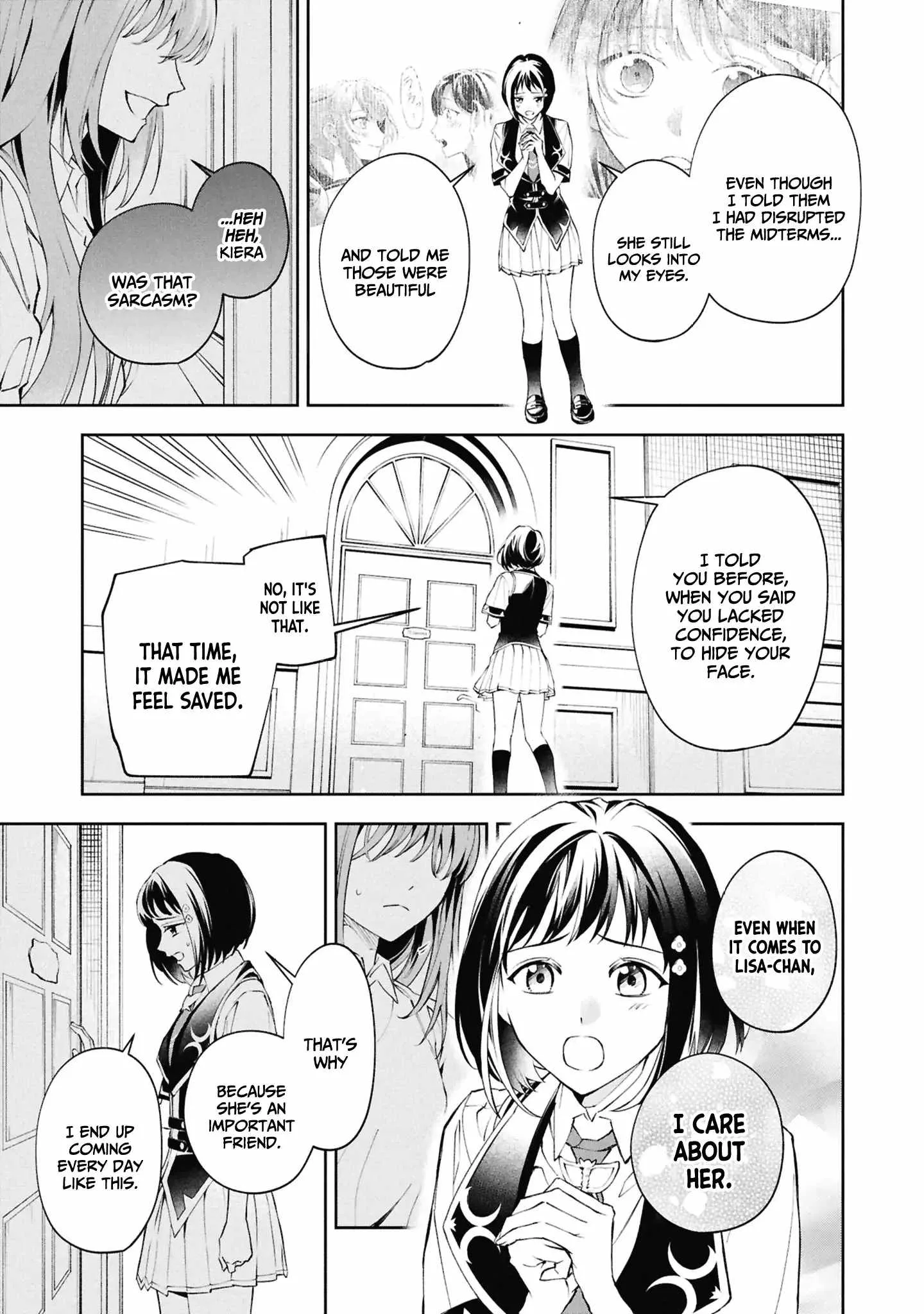 If the villainess and the villain were to meet and fall in love ~It seems the shunned heroine who formed a contract with an unnamed spirit is fighting with the nobleman yet again Chapter 30 page 7