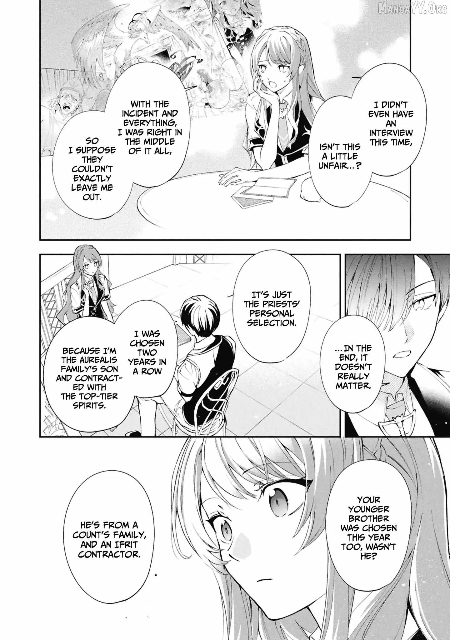If the villainess and the villain were to meet and fall in love ~It seems the shunned heroine who formed a contract with an unnamed spirit is fighting with the nobleman yet again Chapter 32 page 9