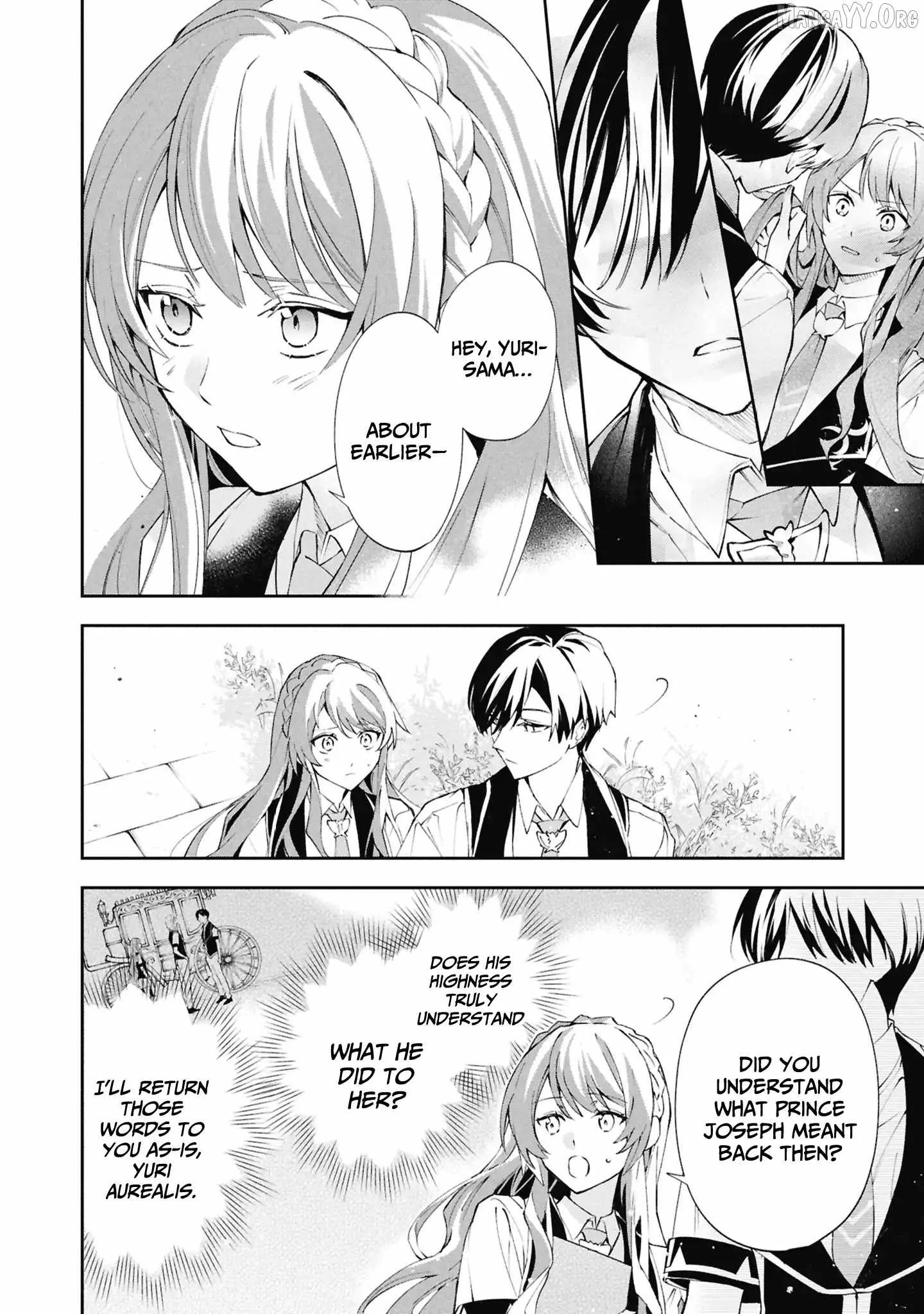 If the villainess and the villain were to meet and fall in love ~It seems the shunned heroine who formed a contract with an unnamed spirit is fighting with the nobleman yet again Chapter 32 page 26