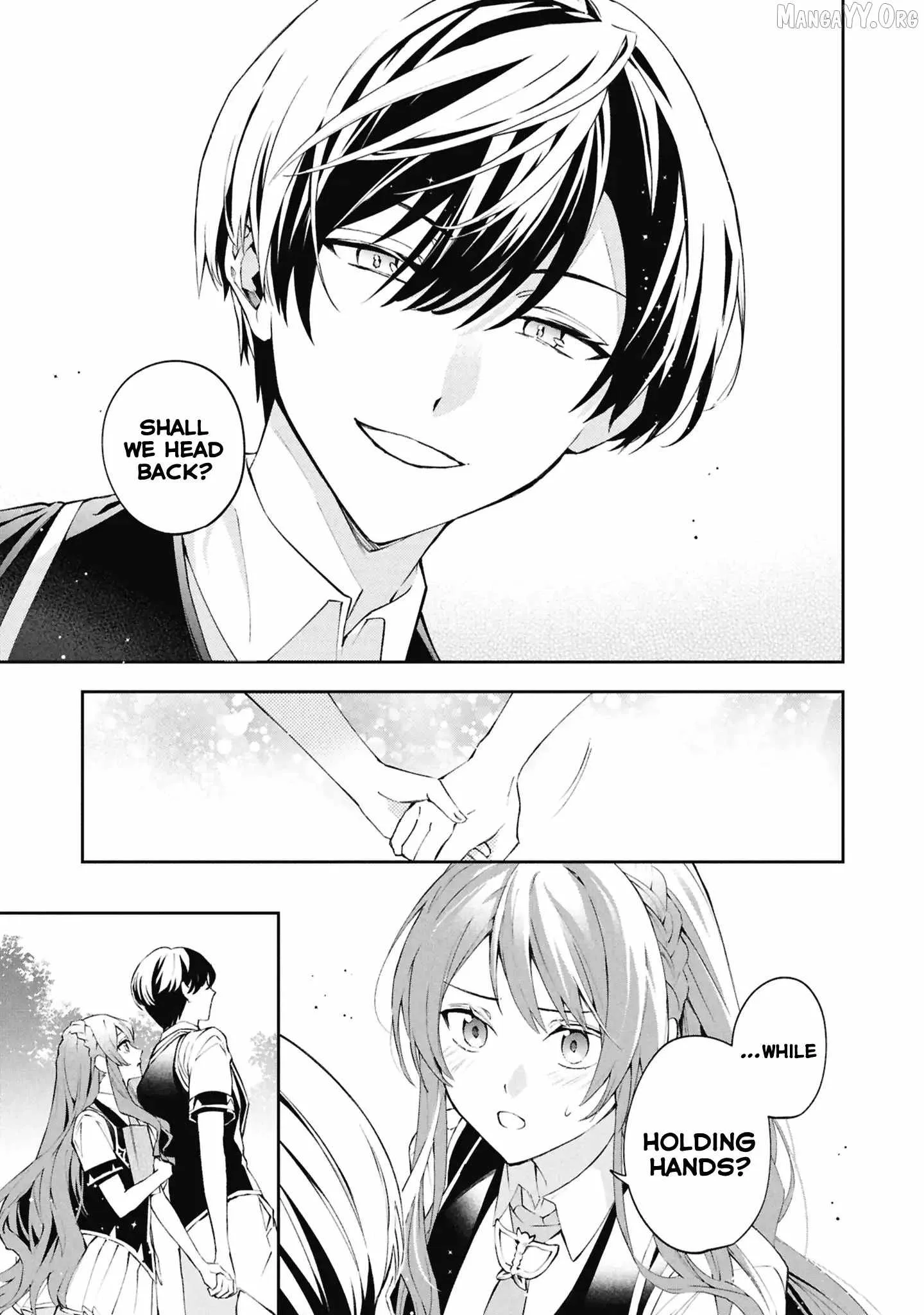 If the villainess and the villain were to meet and fall in love ~It seems the shunned heroine who formed a contract with an unnamed spirit is fighting with the nobleman yet again Chapter 32 page 25