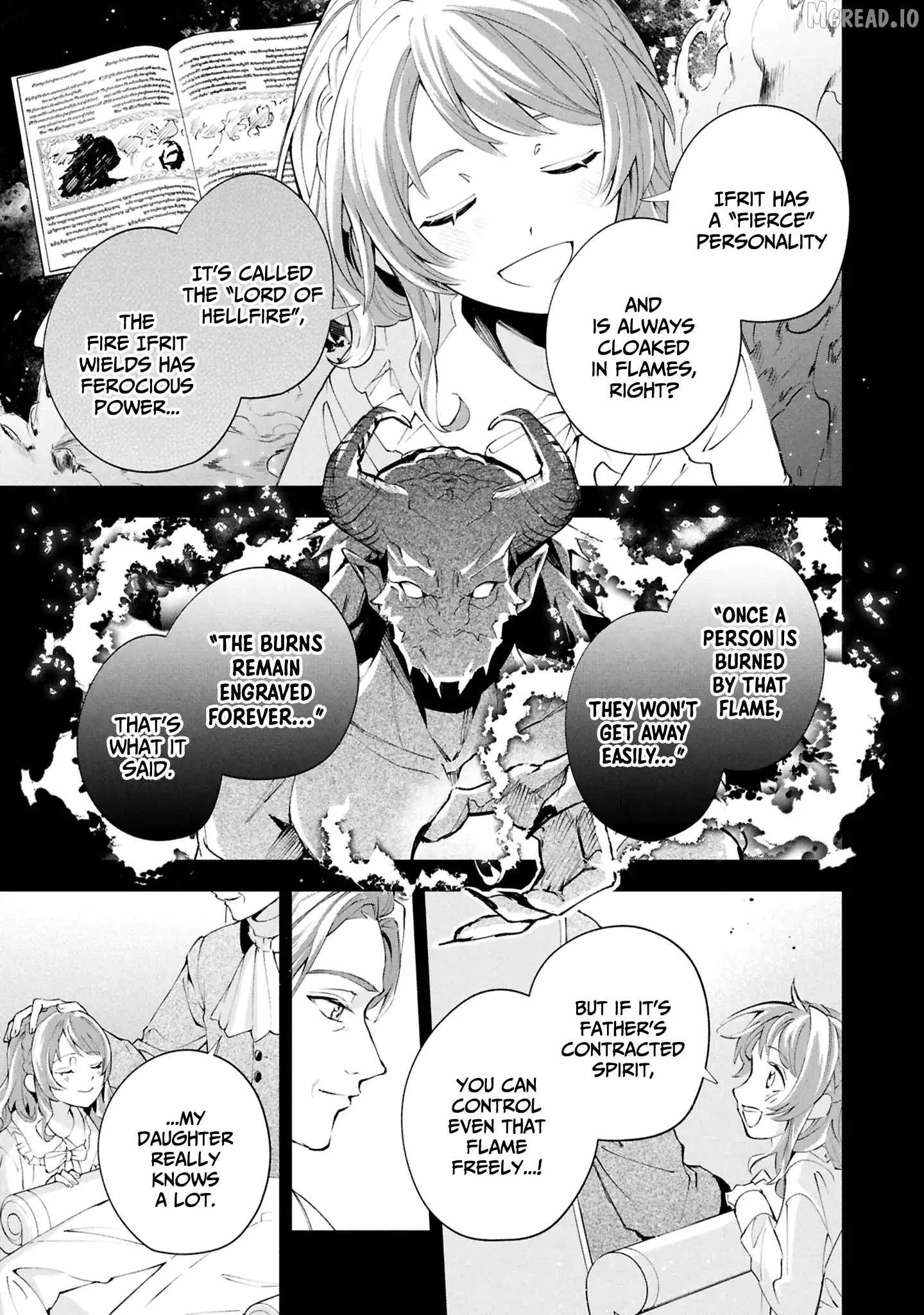 If the villainess and the villain were to meet and fall in love ~It seems the shunned heroine who formed a contract with an unnamed spirit is fighting with the nobleman yet again Chapter 34 page 14