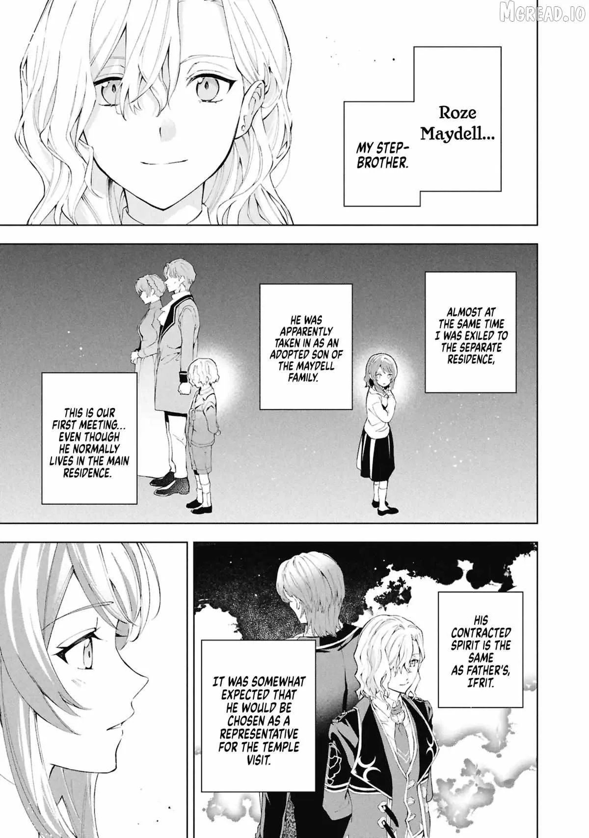 If the villainess and the villain were to meet and fall in love ~It seems the shunned heroine who formed a contract with an unnamed spirit is fighting with the nobleman yet again Chapter 35 page 6