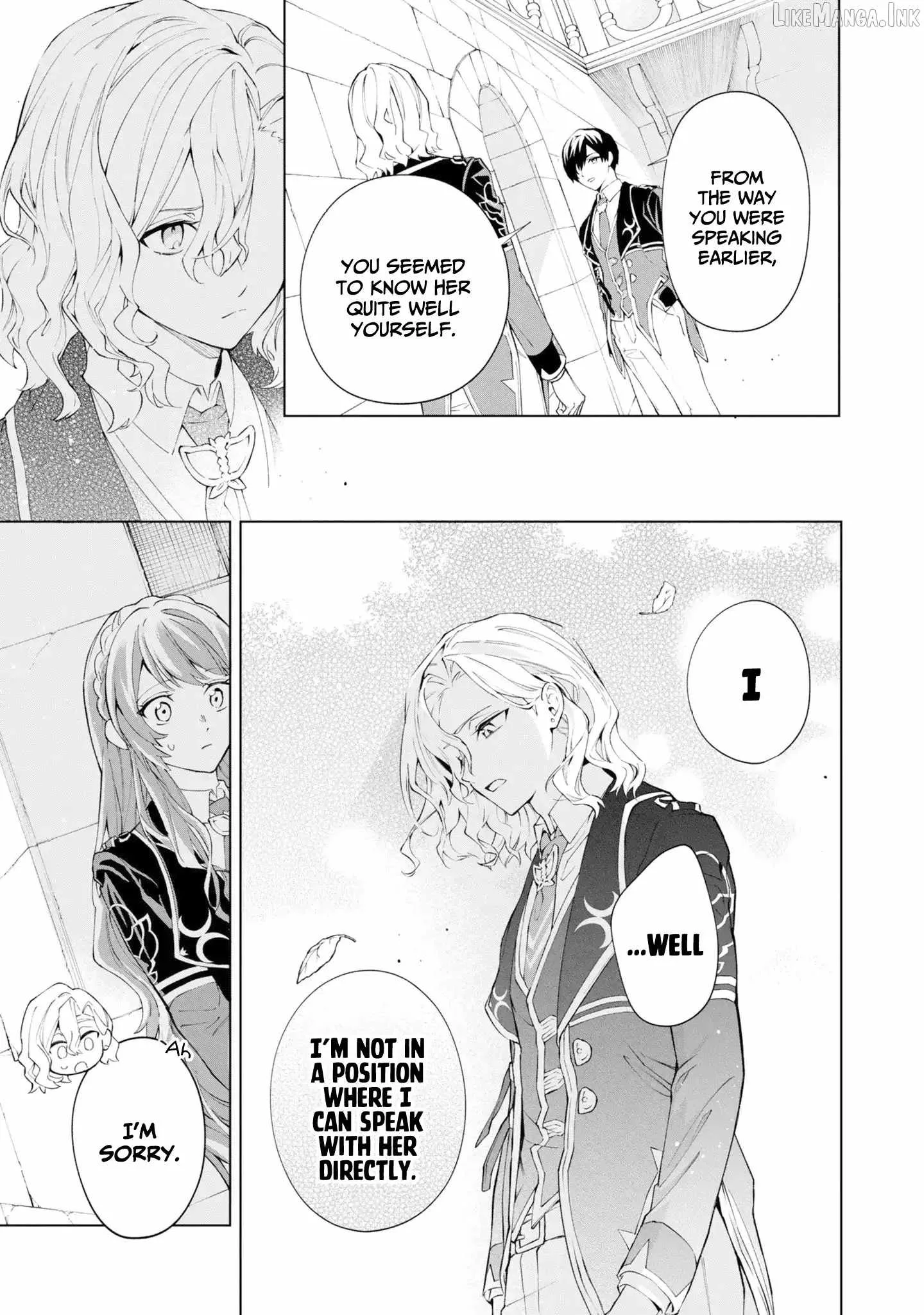 If the villainess and the villain were to meet and fall in love ~It seems the shunned heroine who formed a contract with an unnamed spirit is fighting with the nobleman yet again Chapter 36 page 22