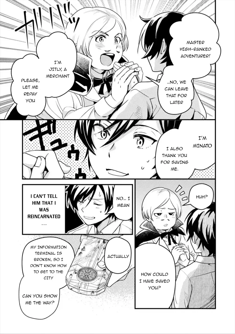 Isekai Tensei de Kenja ni Natte Boukensha Seikatsu Chapter 1.2 page 16