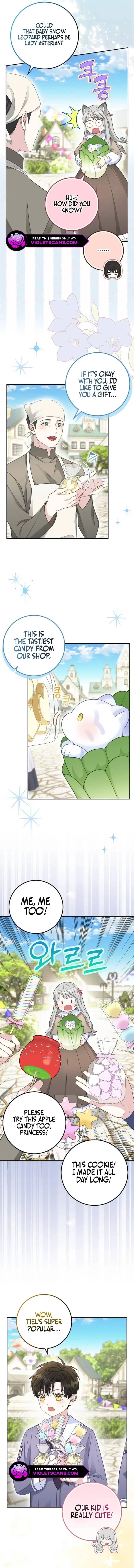 Baby Snow Leopard of the Black Leopard Family Chapter 34 page 8