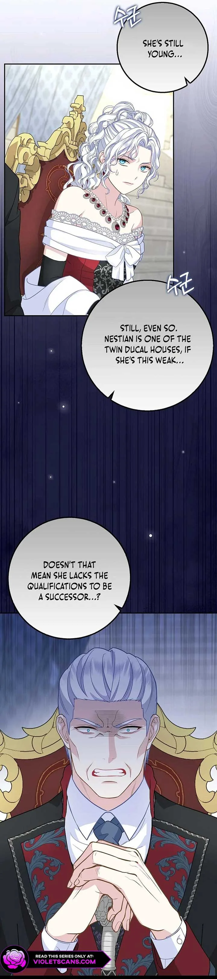 Baby Snow Leopard of the Black Leopard Family Chapter 36 page 8