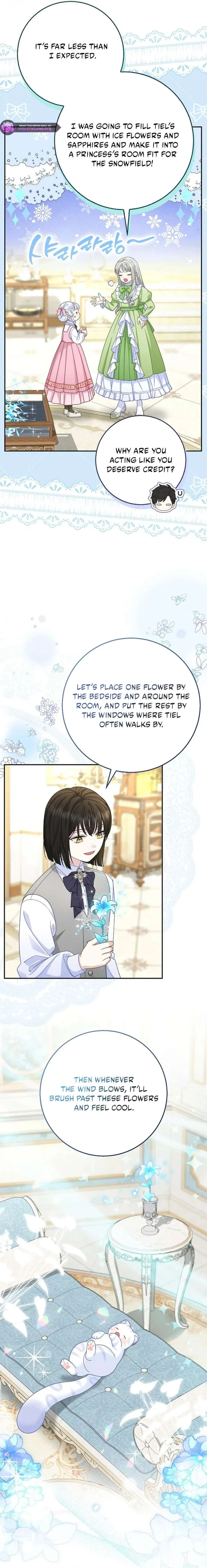 Baby Snow Leopard of the Black Leopard Family Chapter 47 page 11