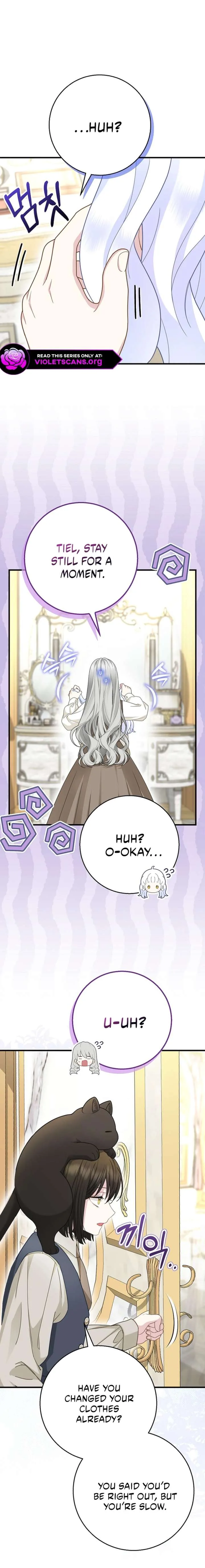 Baby Snow Leopard of the Black Leopard Family Chapter 52 page 18