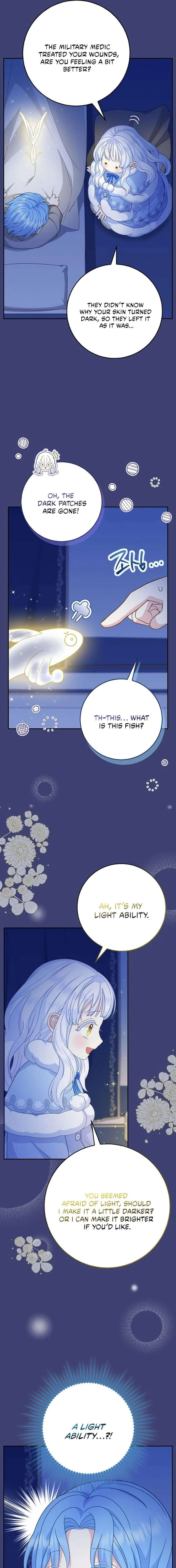 Baby Snow Leopard of the Black Leopard Family Chapter 56 page 8