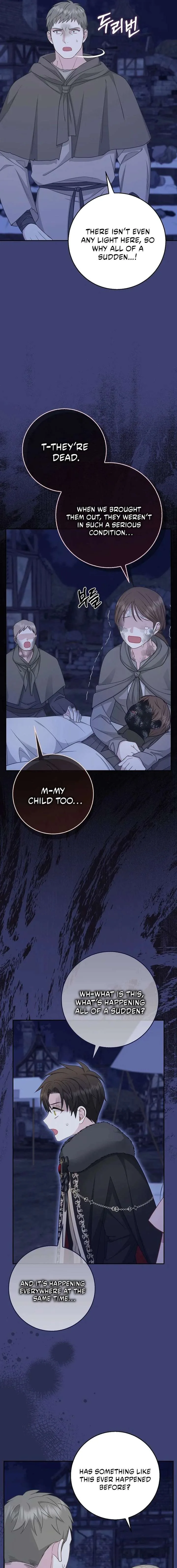 Baby Snow Leopard of the Black Leopard Family Chapter 58 page 19