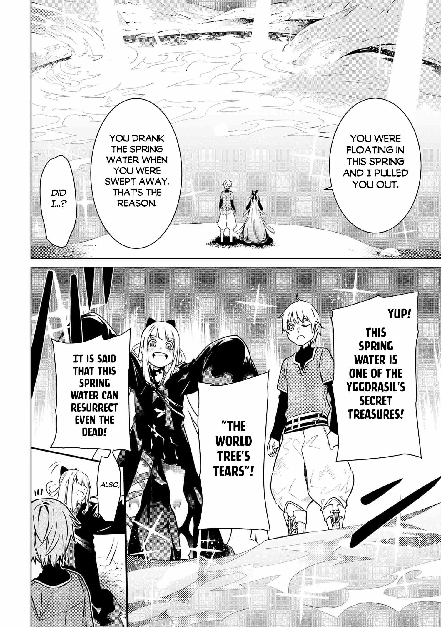 SSS RANK DUNGEON DE KNIFE ICHIHON TEWATASARE TSUIHOU SARETA HAKUMA DOUSHI: YGGDRASIL NO NOROI NIYORI JAKUTEN DEARU MARYOKU FUSOKU O KOKUFUKUSHI SEKAI SAIKYOU E TO ITARU Chapter 2.1 page 9