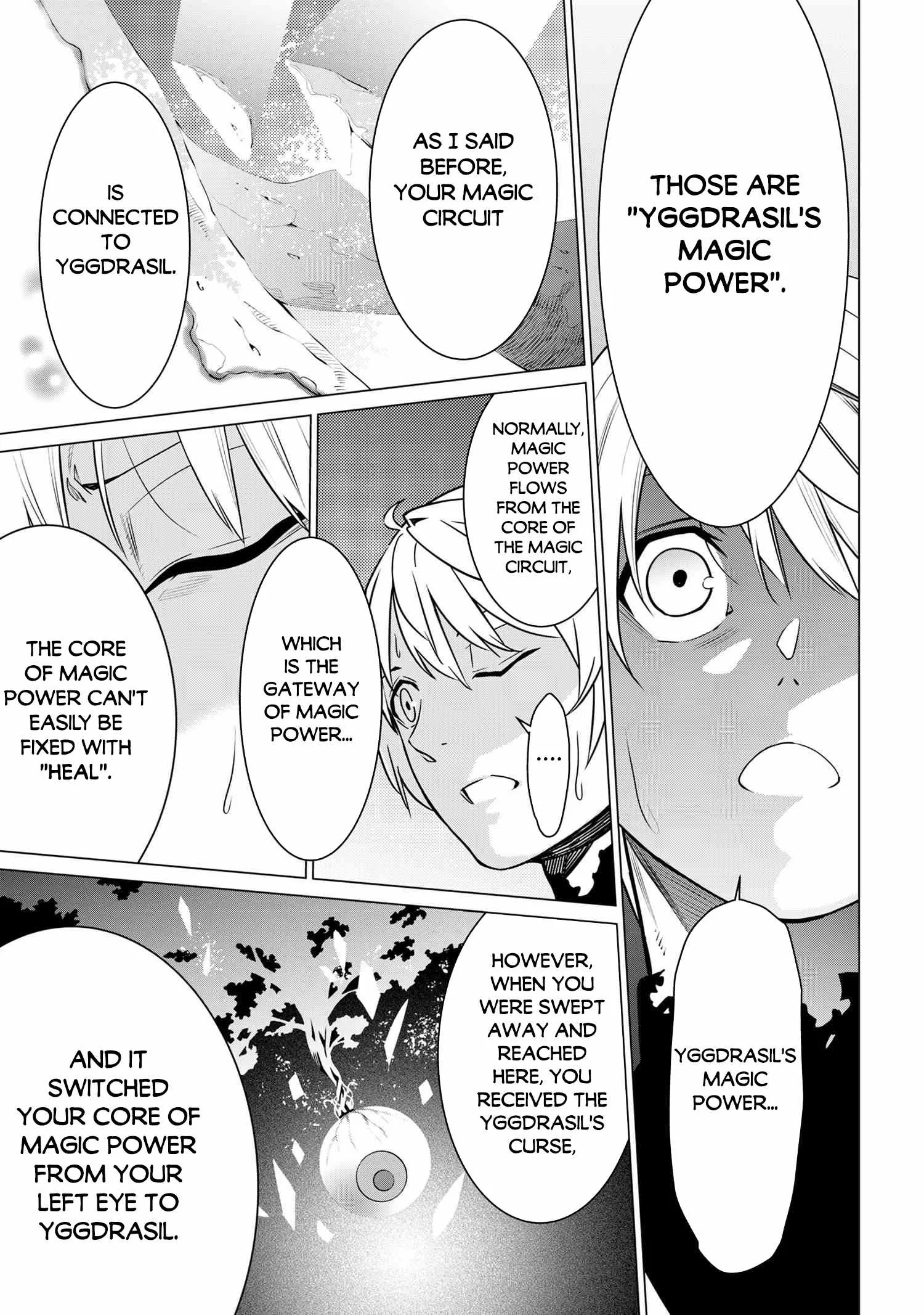 SSS RANK DUNGEON DE KNIFE ICHIHON TEWATASARE TSUIHOU SARETA HAKUMA DOUSHI: YGGDRASIL NO NOROI NIYORI JAKUTEN DEARU MARYOKU FUSOKU O KOKUFUKUSHI SEKAI SAIKYOU E TO ITARU Chapter 2.1 page 6