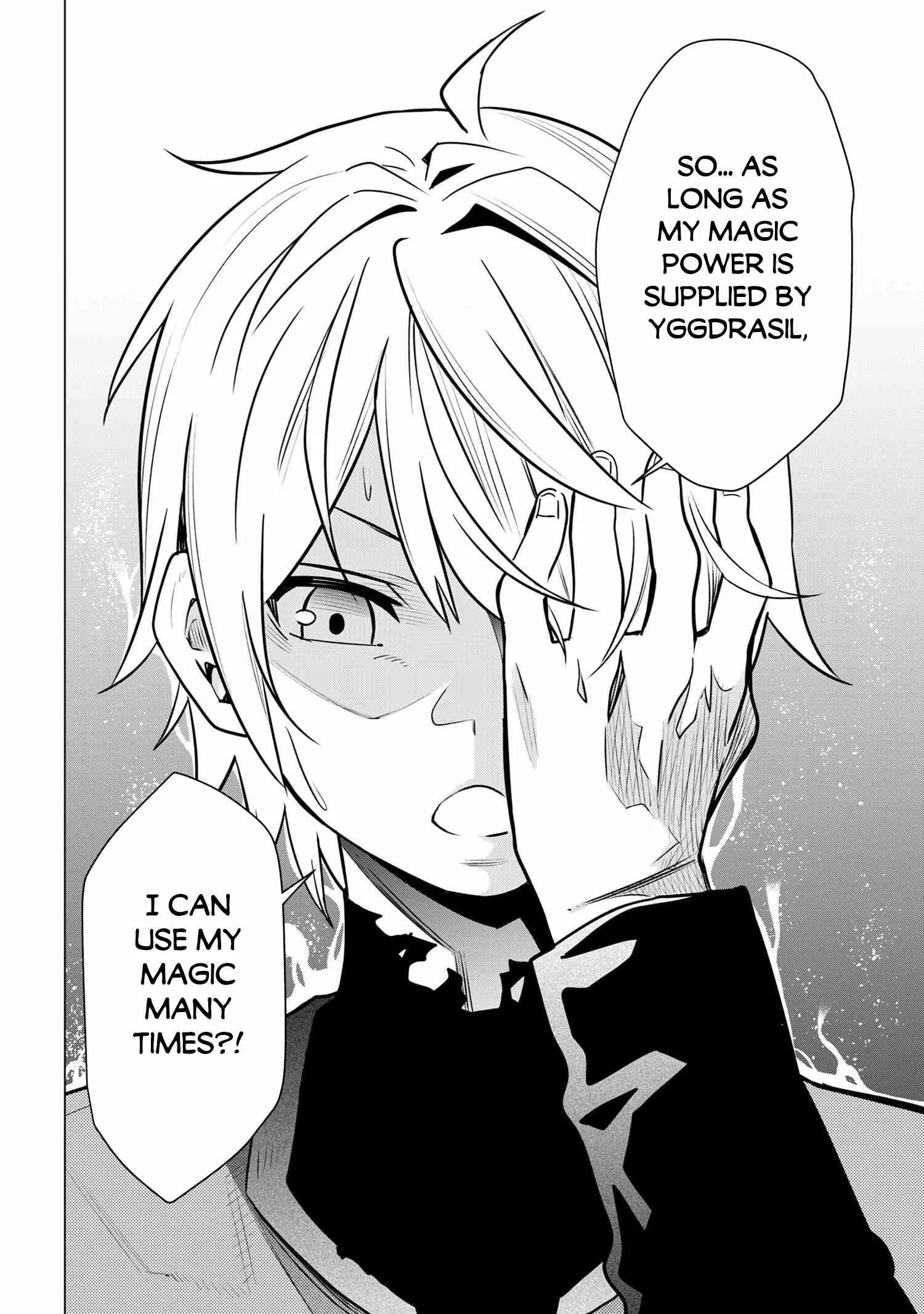 SSS RANK DUNGEON DE KNIFE ICHIHON TEWATASARE TSUIHOU SARETA HAKUMA DOUSHI: YGGDRASIL NO NOROI NIYORI JAKUTEN DEARU MARYOKU FUSOKU O KOKUFUKUSHI SEKAI SAIKYOU E TO ITARU Chapter 2.1 page 7