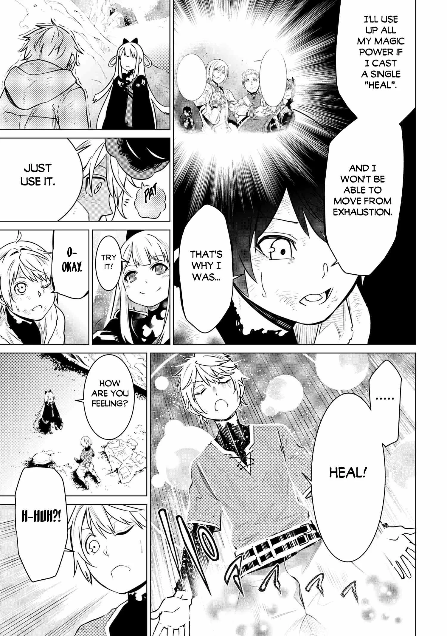 SSS RANK DUNGEON DE KNIFE ICHIHON TEWATASARE TSUIHOU SARETA HAKUMA DOUSHI: YGGDRASIL NO NOROI NIYORI JAKUTEN DEARU MARYOKU FUSOKU O KOKUFUKUSHI SEKAI SAIKYOU E TO ITARU Chapter 2.1 page 4