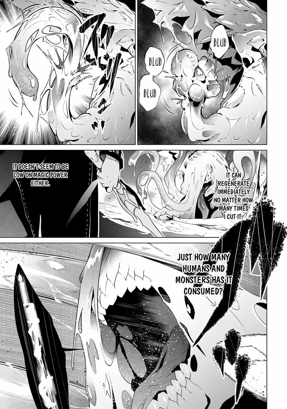 SSS RANK DUNGEON DE KNIFE ICHIHON TEWATASARE TSUIHOU SARETA HAKUMA DOUSHI: YGGDRASIL NO NOROI NIYORI JAKUTEN DEARU MARYOKU FUSOKU O KOKUFUKUSHI SEKAI SAIKYOU E TO ITARU Chapter 8.1 page 5