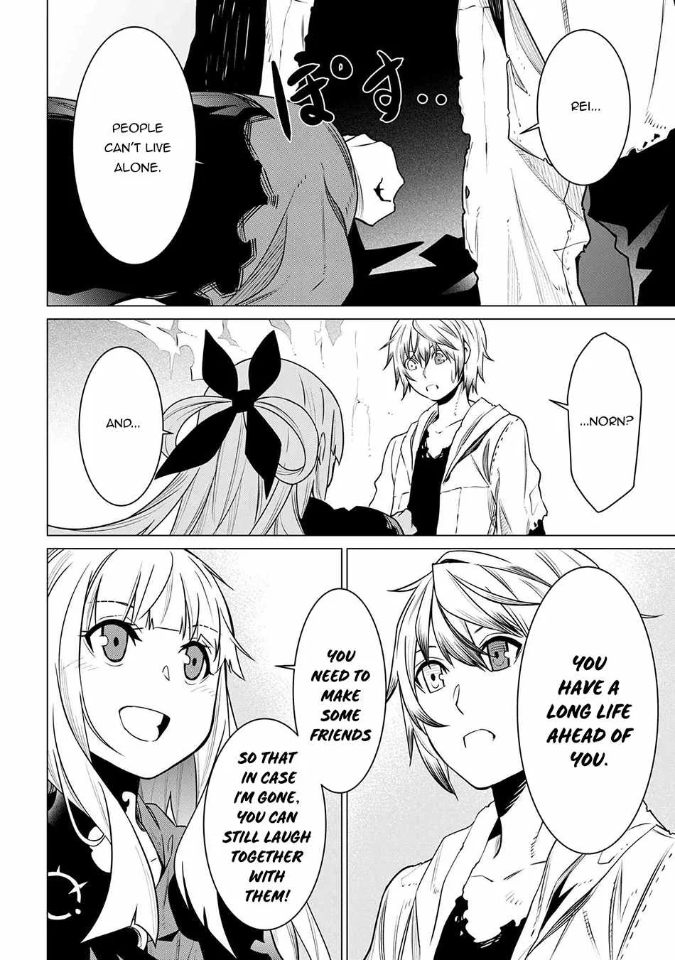 SSS RANK DUNGEON DE KNIFE ICHIHON TEWATASARE TSUIHOU SARETA HAKUMA DOUSHI: YGGDRASIL NO NOROI NIYORI JAKUTEN DEARU MARYOKU FUSOKU O KOKUFUKUSHI SEKAI SAIKYOU E TO ITARU Chapter 3.2 page 4