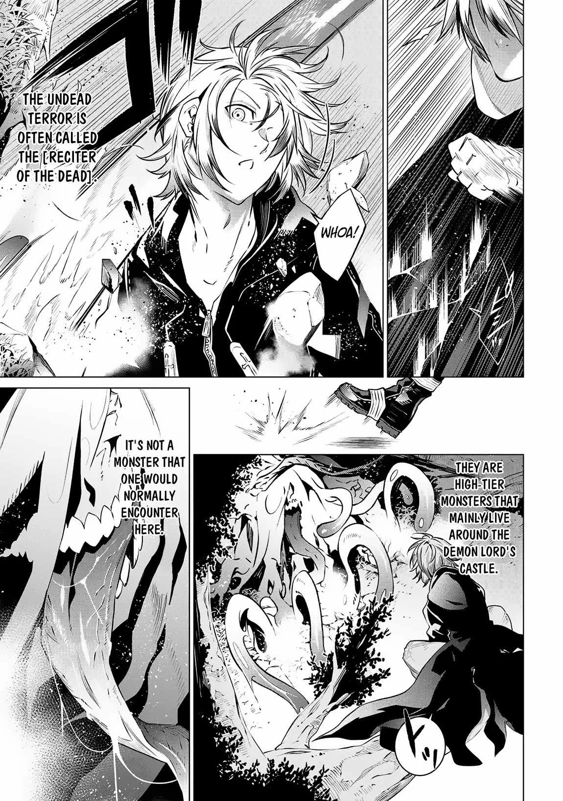 SSS RANK DUNGEON DE KNIFE ICHIHON TEWATASARE TSUIHOU SARETA HAKUMA DOUSHI: YGGDRASIL NO NOROI NIYORI JAKUTEN DEARU MARYOKU FUSOKU O KOKUFUKUSHI SEKAI SAIKYOU E TO ITARU Chapter 8.1 page 7