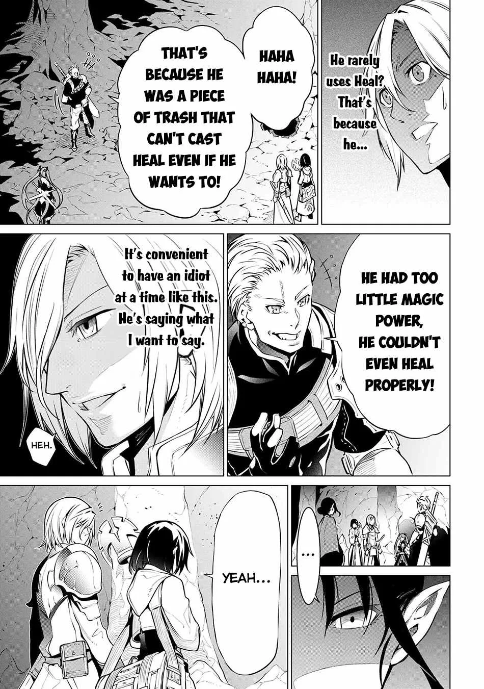 SSS RANK DUNGEON DE KNIFE ICHIHON TEWATASARE TSUIHOU SARETA HAKUMA DOUSHI: YGGDRASIL NO NOROI NIYORI JAKUTEN DEARU MARYOKU FUSOKU O KOKUFUKUSHI SEKAI SAIKYOU E TO ITARU Chapter 6.2 page 11