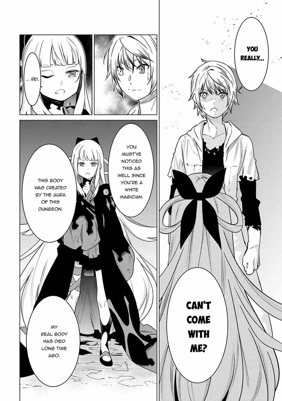 SSS RANK DUNGEON DE KNIFE ICHIHON TEWATASARE TSUIHOU SARETA HAKUMA DOUSHI: YGGDRASIL NO NOROI NIYORI JAKUTEN DEARU MARYOKU FUSOKU O KOKUFUKUSHI SEKAI SAIKYOU E TO ITARU Chapter 3.2 page 12