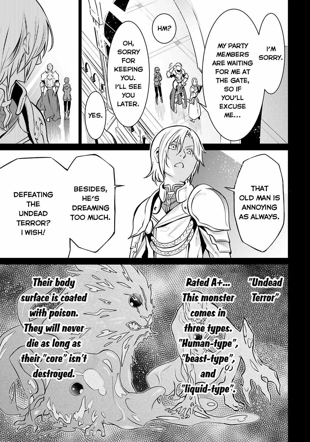 SSS RANK DUNGEON DE KNIFE ICHIHON TEWATASARE TSUIHOU SARETA HAKUMA DOUSHI: YGGDRASIL NO NOROI NIYORI JAKUTEN DEARU MARYOKU FUSOKU O KOKUFUKUSHI SEKAI SAIKYOU E TO ITARU Chapter 6.1 page 14