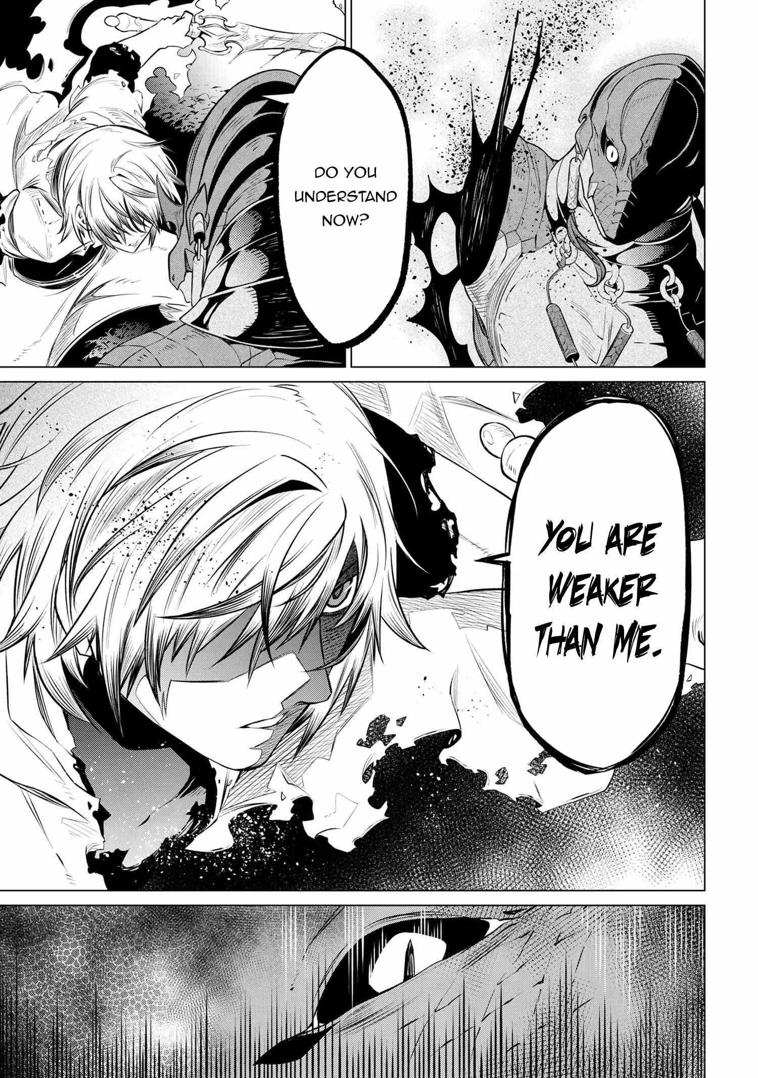 SSS RANK DUNGEON DE KNIFE ICHIHON TEWATASARE TSUIHOU SARETA HAKUMA DOUSHI: YGGDRASIL NO NOROI NIYORI JAKUTEN DEARU MARYOKU FUSOKU O KOKUFUKUSHI SEKAI SAIKYOU E TO ITARU Chapter 4.2 page 12