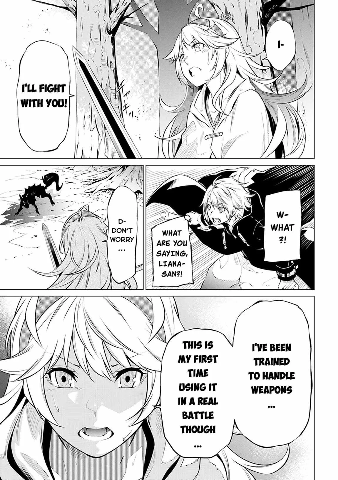 SSS RANK DUNGEON DE KNIFE ICHIHON TEWATASARE TSUIHOU SARETA HAKUMA DOUSHI: YGGDRASIL NO NOROI NIYORI JAKUTEN DEARU MARYOKU FUSOKU O KOKUFUKUSHI SEKAI SAIKYOU E TO ITARU Chapter 5.2 page 3