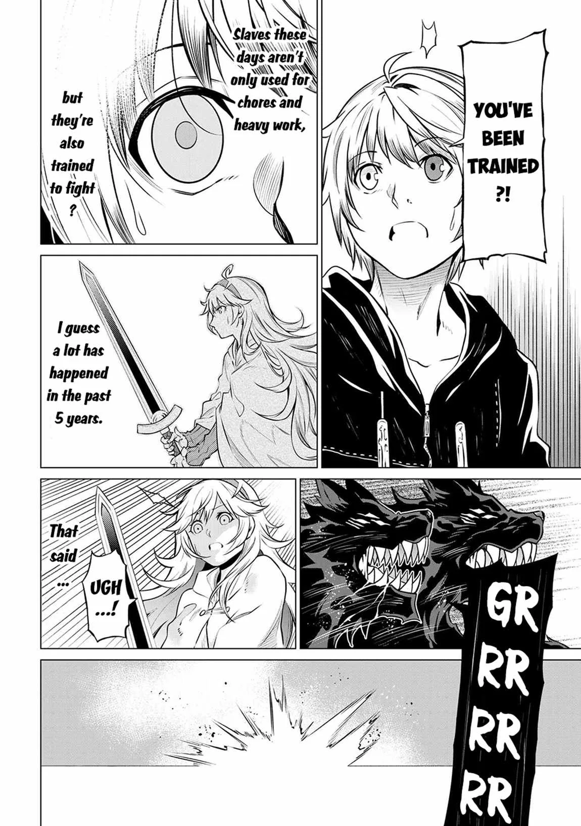 SSS RANK DUNGEON DE KNIFE ICHIHON TEWATASARE TSUIHOU SARETA HAKUMA DOUSHI: YGGDRASIL NO NOROI NIYORI JAKUTEN DEARU MARYOKU FUSOKU O KOKUFUKUSHI SEKAI SAIKYOU E TO ITARU Chapter 5.2 page 4